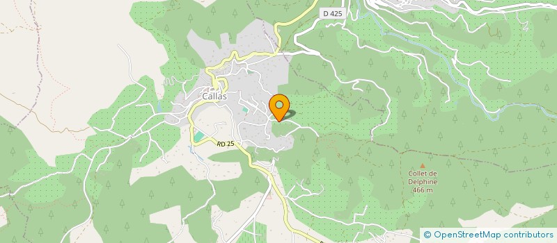 localisation de l'entreprise SCI LA COLLE BLANCHE  CALLAS