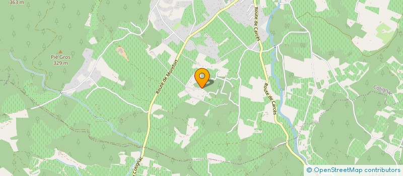 localisation de l'entreprise SCI LA COLLE D AUBAN  COTIGNAC