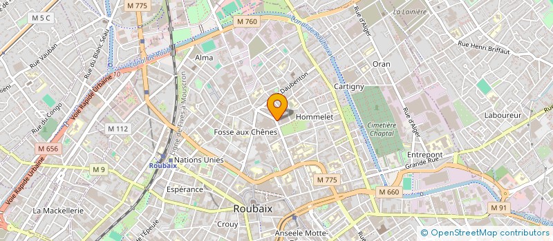 localisation de l'entreprise SCI LA COLLEGIALE  ROUBAIX