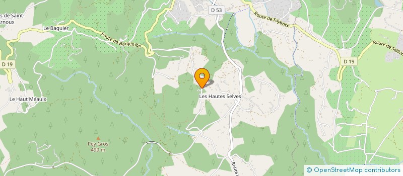 localisation de l'entreprise SCI LA COLLETTE  SEILLANS