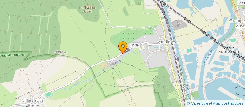 localisation de l'entreprise SCI LA COLLINE 180  VANDIERES