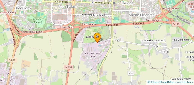 localisation de l'entreprise SCI LA COLLINE  NOYAL-CHATILLON-SUR-SEICHE