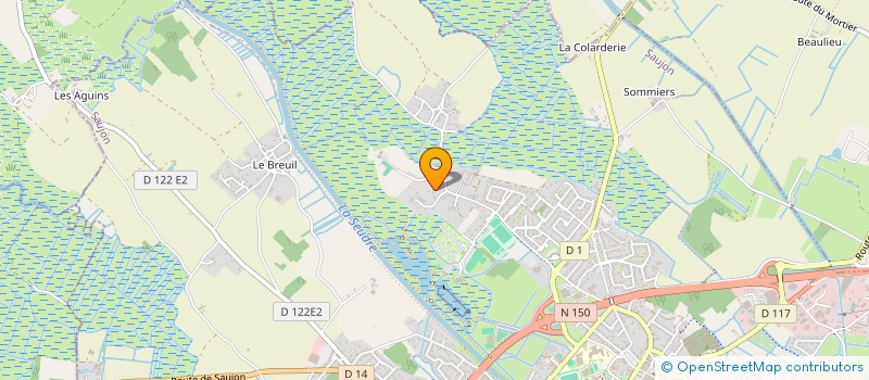 localisation de l'entreprise SCI LA COLLINE  SAUJON