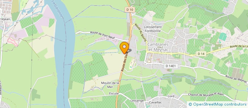 localisation de l'entreprise SCI LA COLLINE  CAMBLANES-ET-MEYNAC