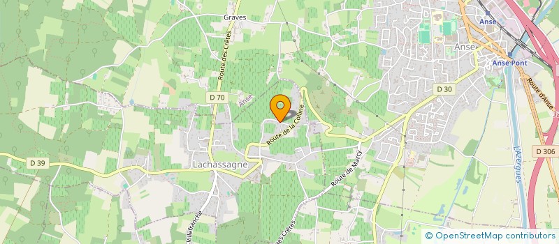 localisation de l'entreprise SCI LA COLLINE  LACHASSAGNE