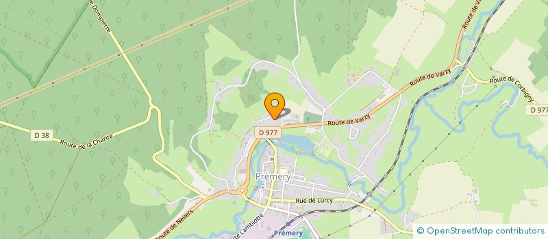 localisation de l'entreprise SCI LA COLLINE  PREMERY