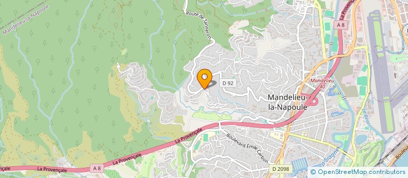 localisation de l'entreprise SCI LA COLLINE à MANDELIEU-LA-NAPOULE