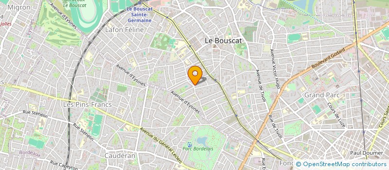 localisation de l'entreprise SCI LA COLLINE  LE BOUSCAT