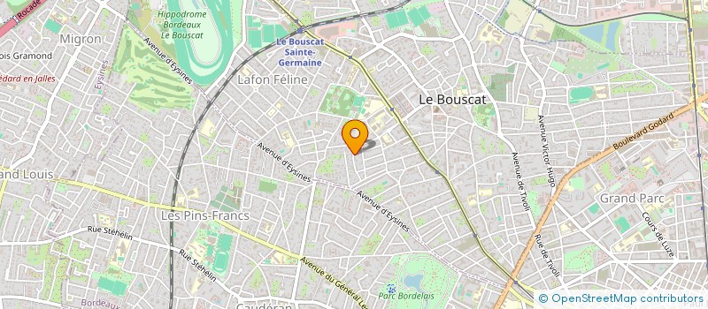 localisation de l'entreprise SCI LA COLLINE  LE BOUSCAT