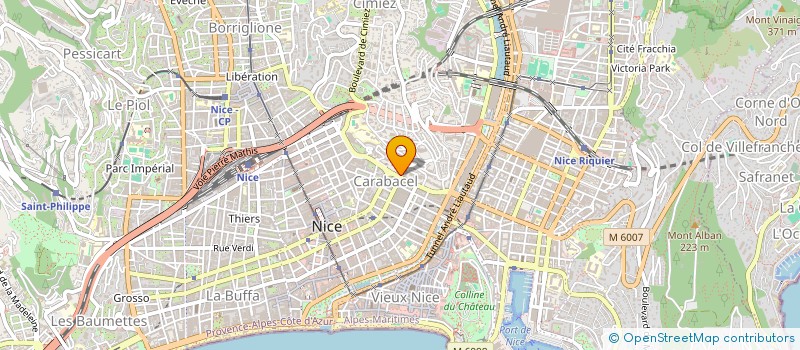 localisation de l'entreprise SCI LA COLLINE à NICE