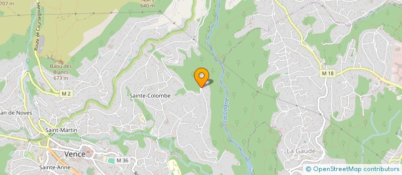 localisation de l'entreprise SCI LA COLLINE  VENCE