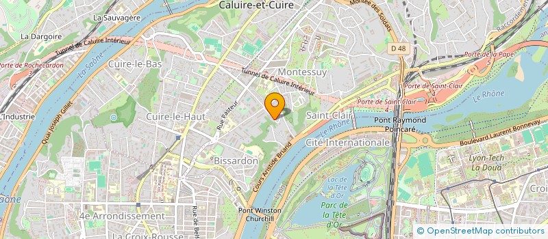 localisation de l'entreprise SCI LA COLLINE  CALUIRE-ET-CUIRE