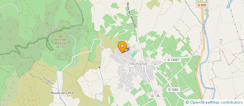 localisation de l'entreprise SCI LA COLLINE  AUTIGNAC