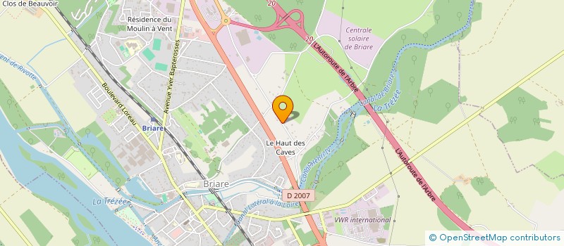 localisation de l'entreprise SCI LA COLLINE  BRIARE