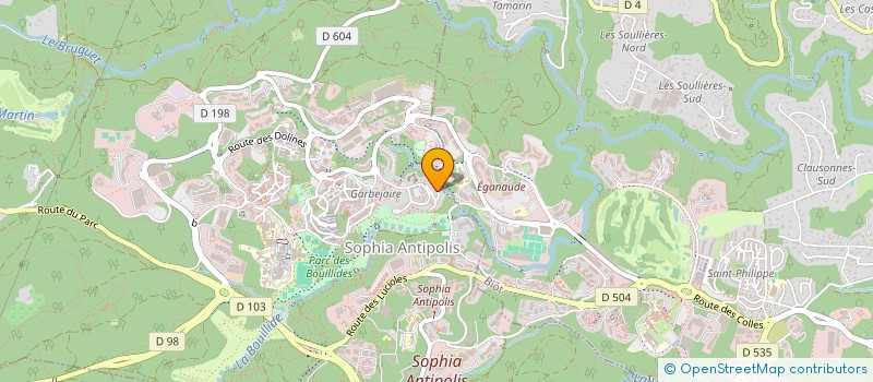 localisation de l'entreprise SCI LA COLLINE  VALBONNE