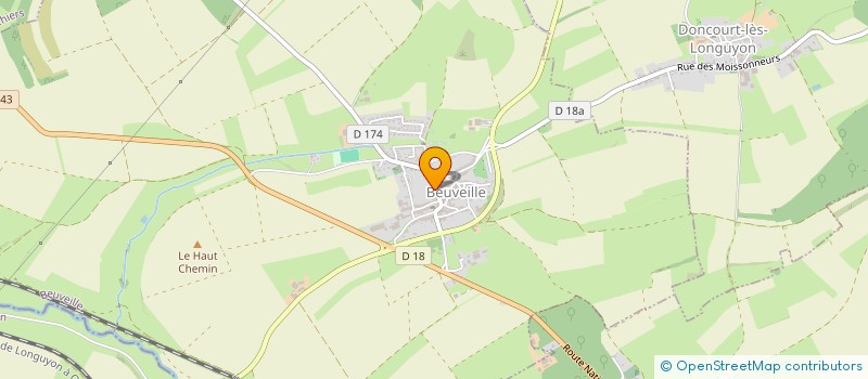 localisation de l'entreprise SCI LA COLLINE  PIERREPONT