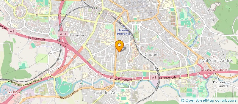 localisation de l'entreprise SCI LA COLLINE DES VAUTES à AIX-EN-PROVENCE