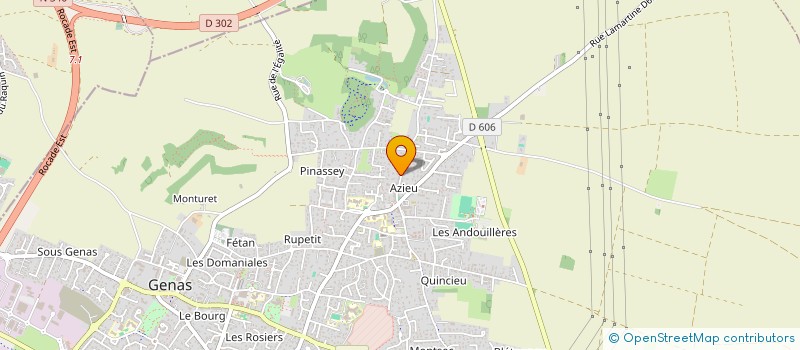 localisation de l'entreprise SCI LA COLLINETTE  GENAS