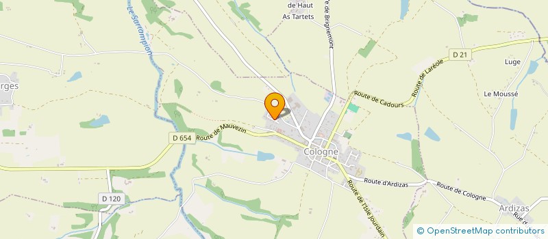 localisation de l'entreprise SCI LA COLOGNAISE  COLOGNE