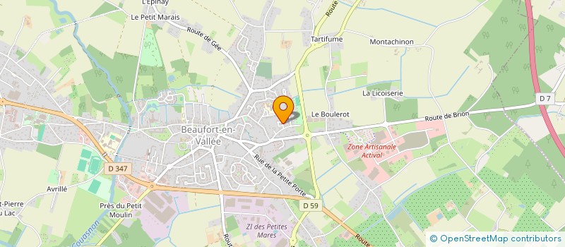 localisation de l'entreprise SCI LA COLOMBE à BRISSAC LOIRE AUBANCE