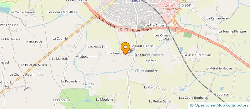 localisation de l'entreprise SCI LA COLOMBE  JANZE