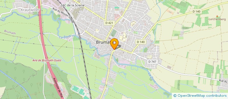 localisation de l'entreprise SCI LA COLOMBE  BRUMATH