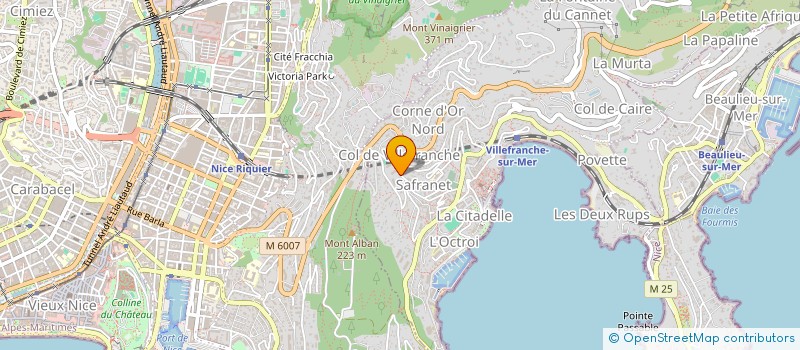 localisation de l'entreprise SCI LA COLOMBE à VILLEFRANCHE SUR MER