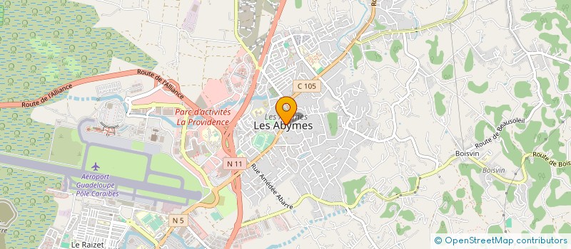 localisation de l'entreprise SCI LA COLOMBE  LES ABYMES