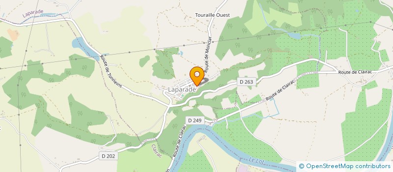localisation de l'entreprise SCI LA COLOMBE  LAPARADE