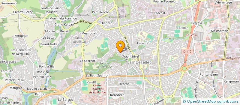 localisation de l'entreprise SCI LA COLOMBE  BREST