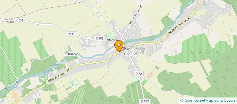 localisation de l'entreprise SCI LA COLOMBE  HUISSEAU-SUR-COSSON