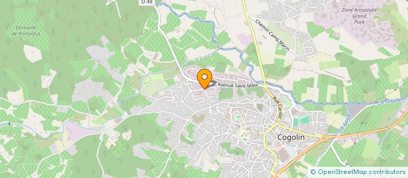 localisation de l'entreprise SCI LA COLOMBE  COGOLIN