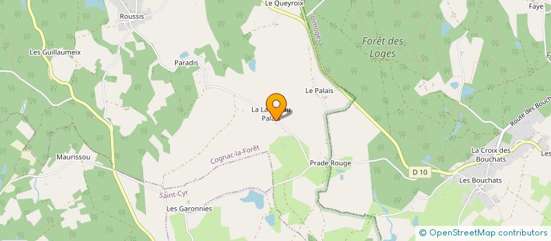 localisation de l'entreprise SCI LA COLOMBE à COGNAC-LA-FORET