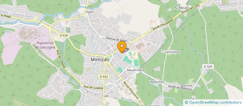 localisation de l'entreprise SCI LA COLOMBE BLANCHE  MIMIZAN