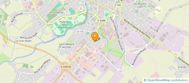 localisation de l'entreprise SCI LA COLOMBE D'OR  FONTENAY-LE-COMTE