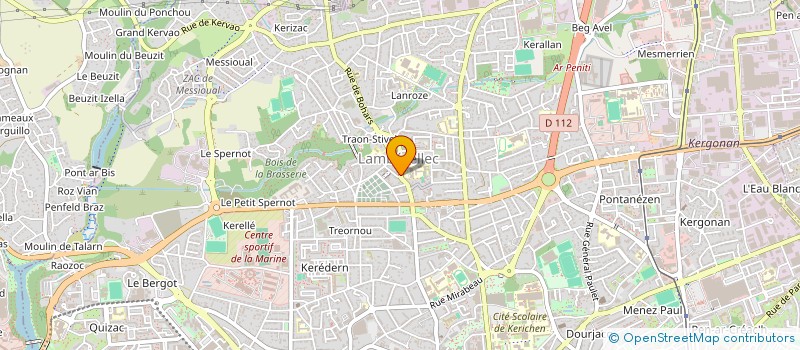 localisation de l'entreprise SCI LA COLOMBE II  BREST