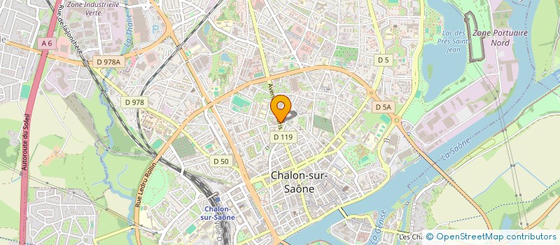 localisation de l'entreprise SCI LA COLOMBIERE à CHALON-SUR-SAONE