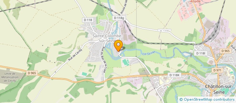 localisation de l'entreprise SCI LA COLOMBIERE  SAINTE-COLOMBE-SUR-SEINE
