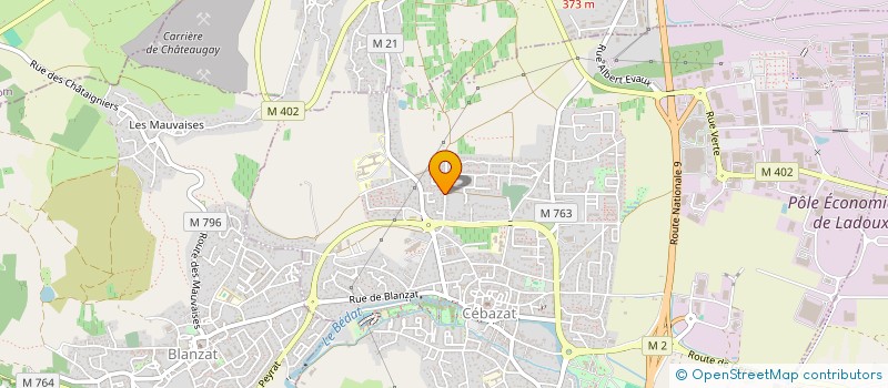 localisation de l'entreprise SCI LA COLOMBIERE  CEBAZAT