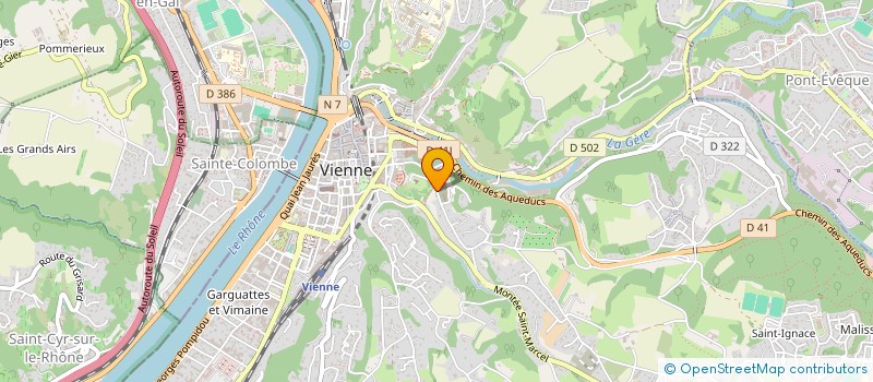 localisation de l'entreprise SCI LA COLOMBIERE  VIENNE