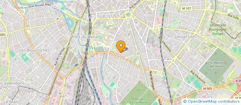 localisation de l'entreprise SCI LA COLOMBIERE à DIJON