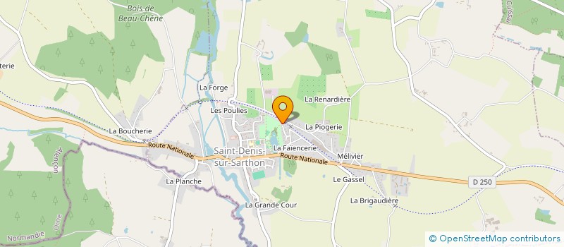 localisation de l'entreprise SCI LA COLOMBINE à SAINT-DENIS-SUR-SARTHON