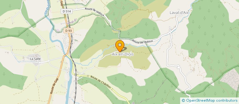 localisation de l'entreprise SCI LA COMBE  MONTMAUR-EN-DIOIS