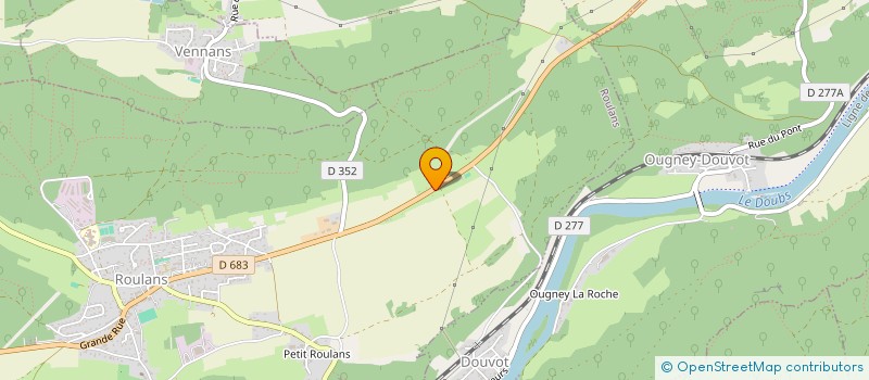 localisation de l'entreprise SCI LA COMBE  OUGNEY-DOUVOT