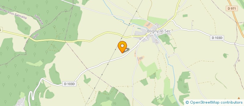 localisation de l'entreprise SCI LA COMBE AU ROUGE  BLIGNY-LE-SEC