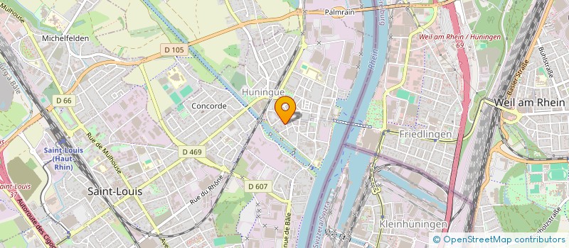 localisation de l'entreprise SCI LA COMBE AUX FEES  HUNINGUE