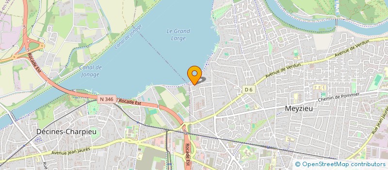 localisation de l'entreprise SCI LA COMBE AUX LOUPS  MEYZIEU