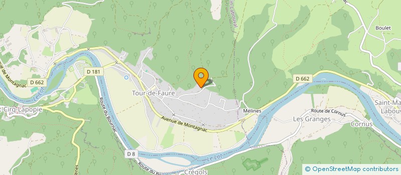 localisation de l'entreprise SCI LA COMBE DE REDOLES  TOUR-DE-FAURE