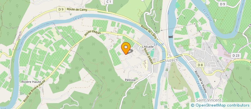 localisation de l'entreprise SCI LA COMBE DES CHARBONNIERS  CAILLAC