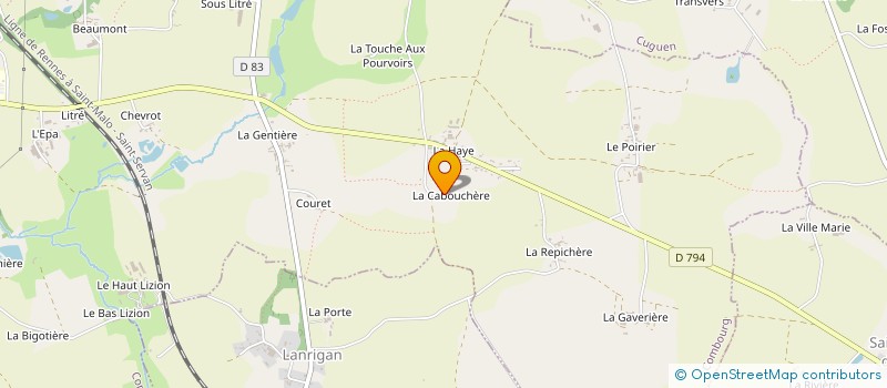 localisation de l'entreprise SCI LA COMBOURGEOISE  COMBOURG